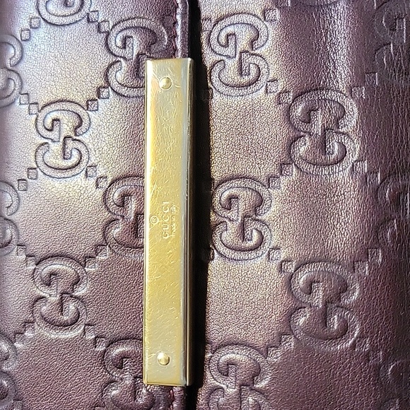 Authentic Gucci Continental Flap Wallet Guccissma Leather long wallet - Picture 2 of 12